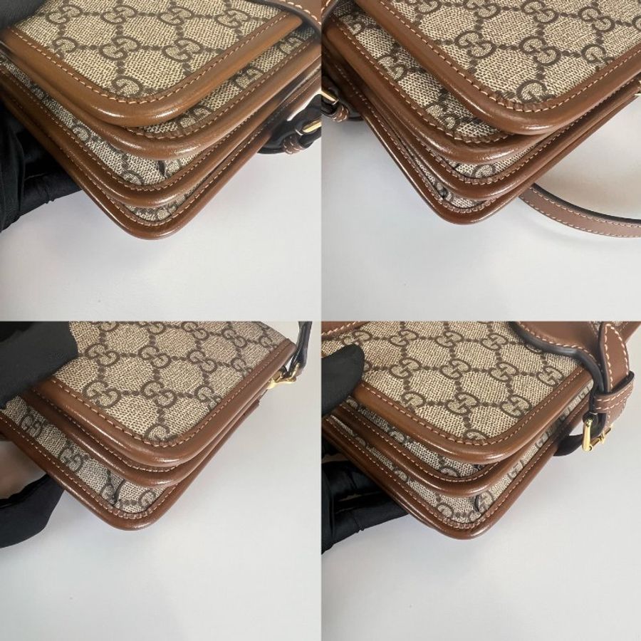 GUCCI 671620 老花掀蓋郵差包-14
