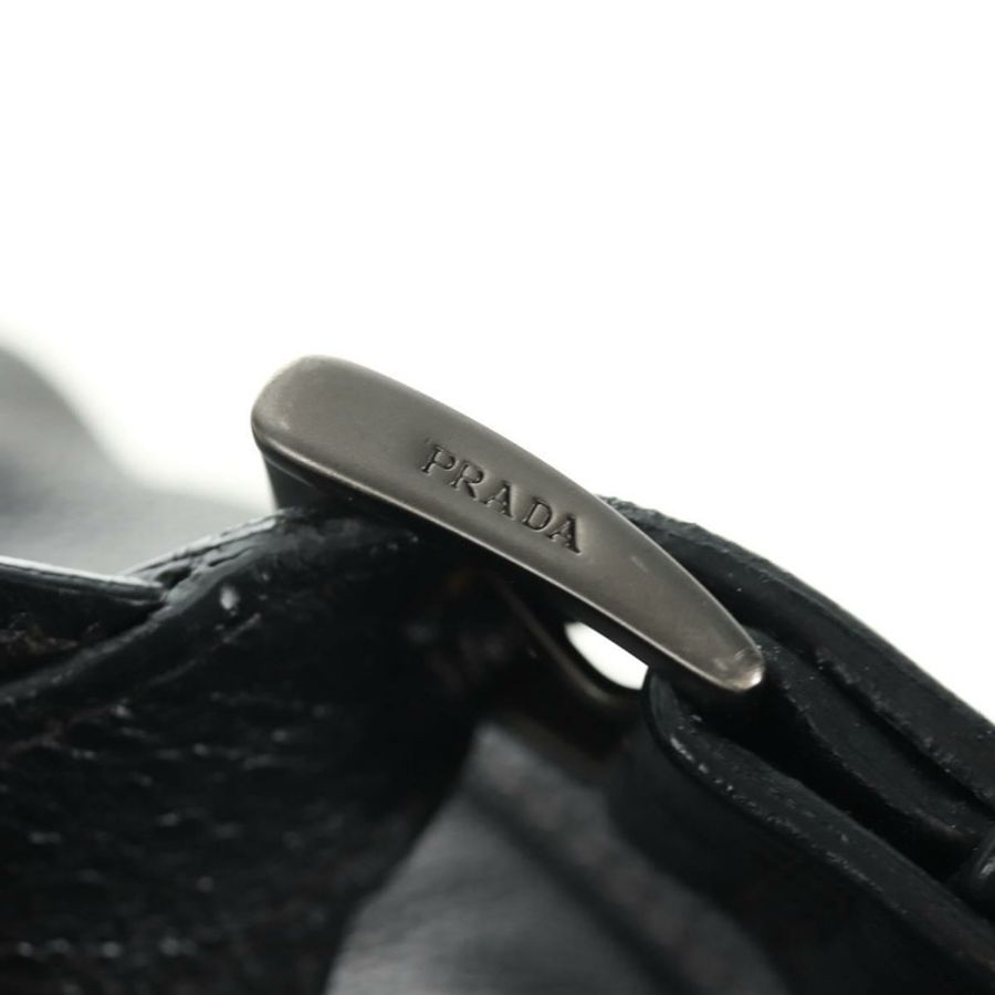 【日本直送】PRADA 黑色真皮雙肩包款 VZ0053 正品 am11989V-17