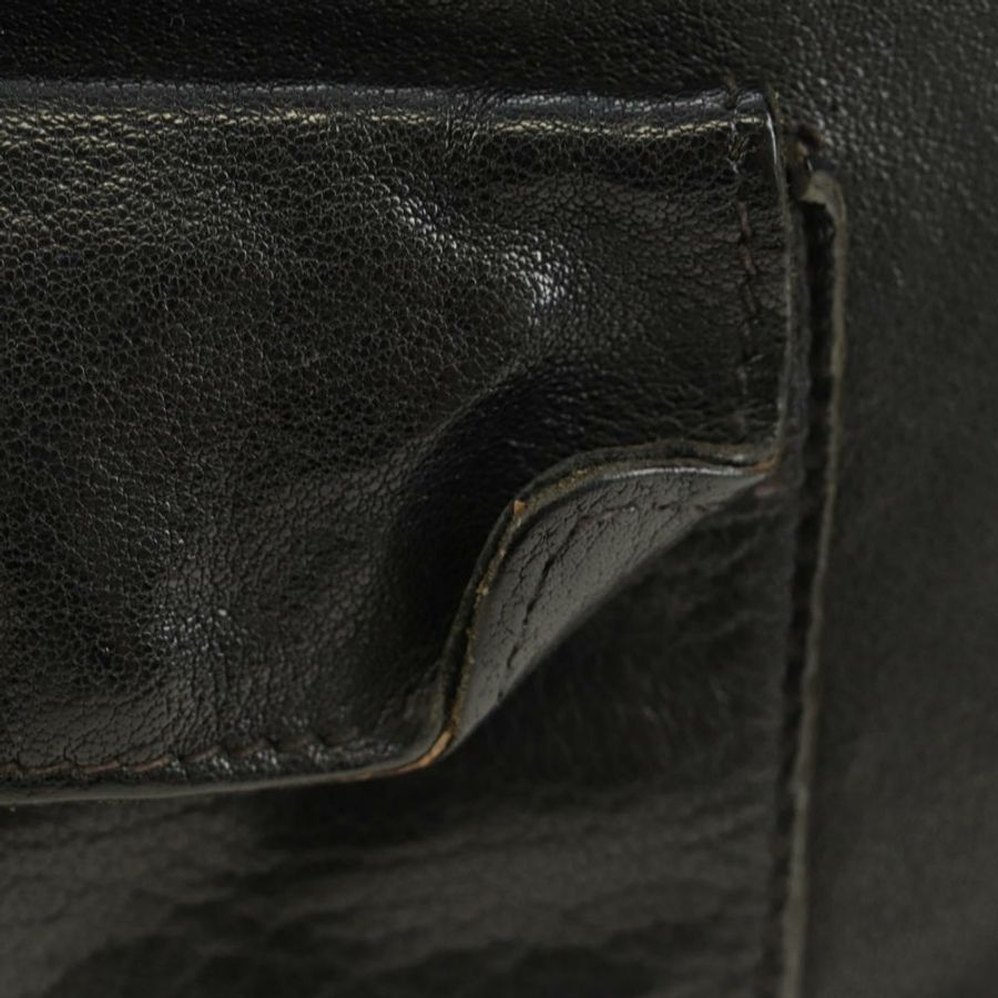 【日本直送】PRADA 托特包 皮革 黑色 銀色 正品 am12015SAV-2
