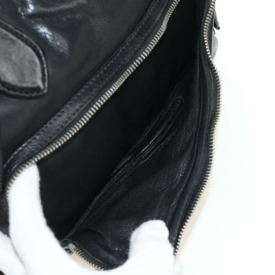 【日本直送】PRADA 托特包 皮革 黑色 銀色 正品 am12015SAV-23