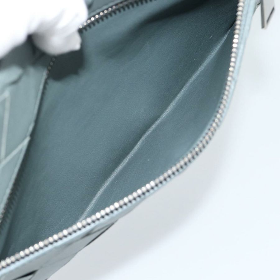 【日本直送】BOTTEGA VENETA MAXI INTRECCIATO 手拿包 皮革 灰色 銀色 正品 188287A-23