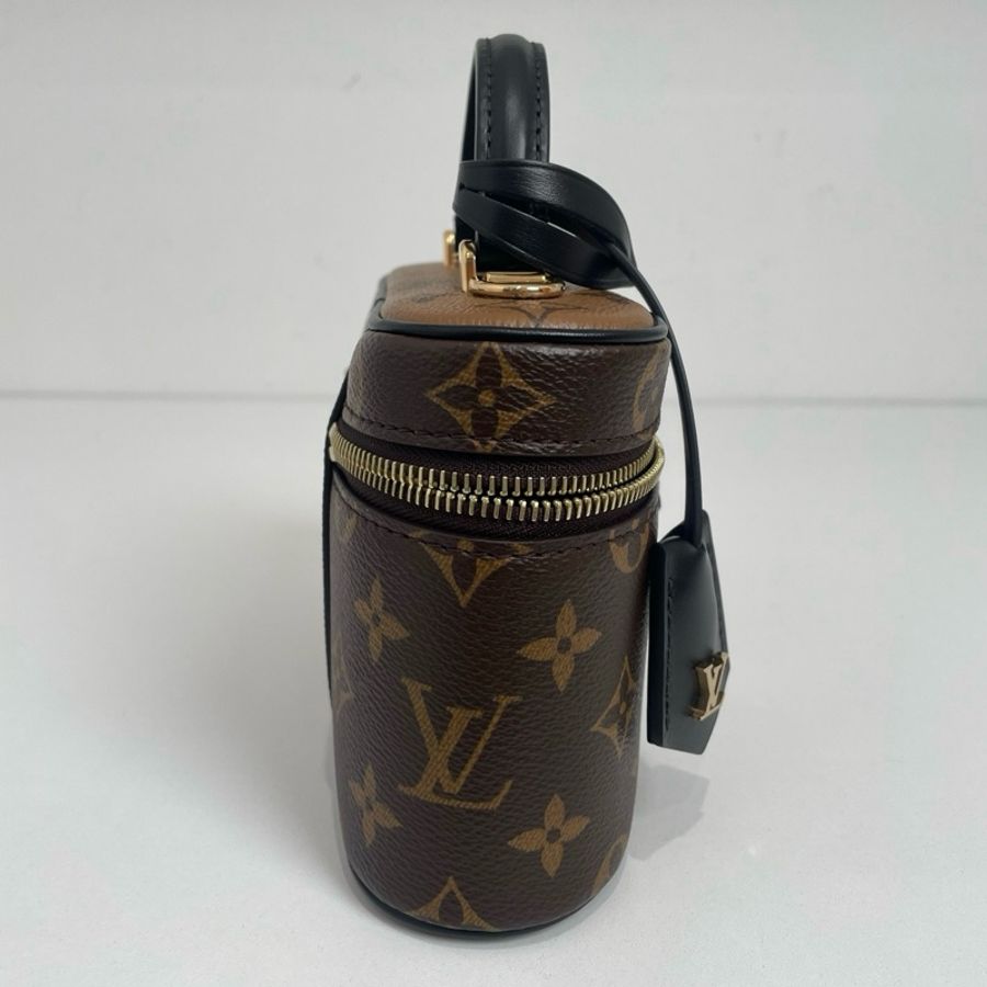 路易威登/Louis Vuitton 老花手提鎖頭包化妝包斜背包-6
