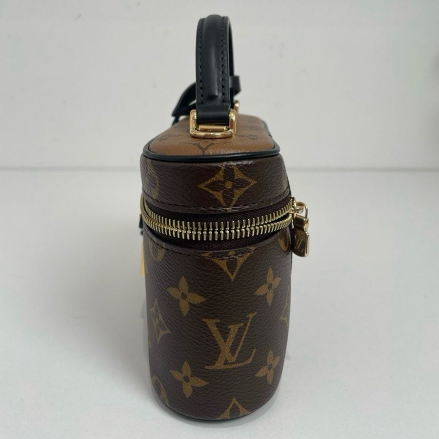 路易威登/Louis Vuitton 老花手提鎖頭包化妝包斜背包-7