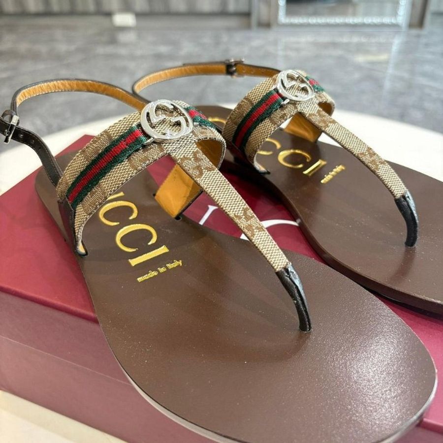 GUCCI 女士互扣式G型網狀涼鞋(35-40號 可訂購)-1