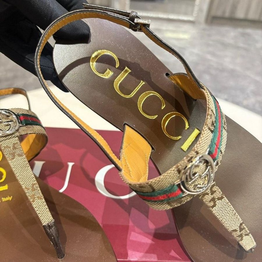 GUCCI 女士互扣式G型網狀涼鞋(35-40號 可訂購)-2