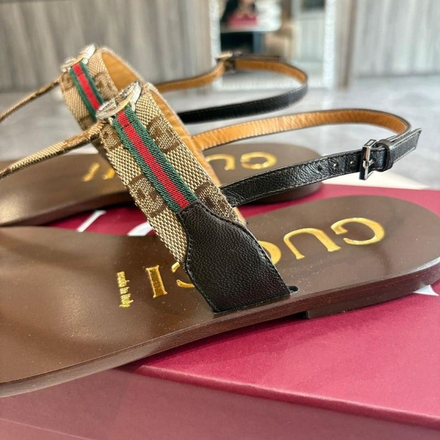 GUCCI 女士互扣式G型網狀涼鞋(35-40號 可訂購)-5