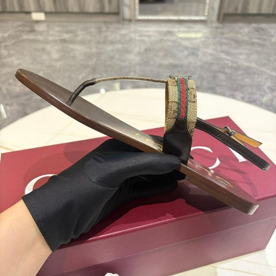 GUCCI 女士互扣式G型網狀涼鞋(35-40號 可訂購)-6