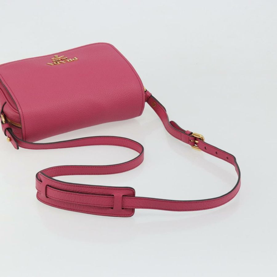 【日本直送】PRADA 肩背包 Safiano 皮革 粉紅金 1BD163 Auth am11957M-6