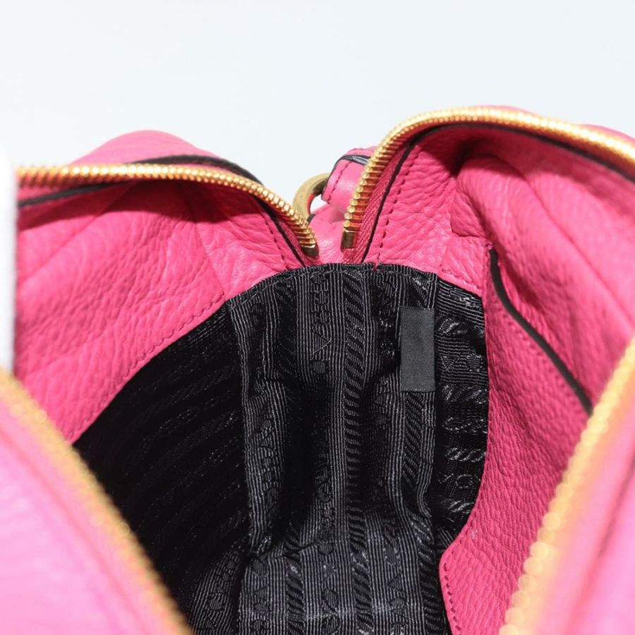 【日本直送】PRADA 肩背包 Safiano 皮革 粉紅金 1BD163 Auth am11957M-22