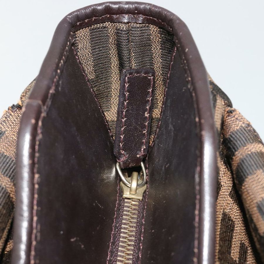 【日本直送】FENDI Zucca帆布托特包 黑色棕色 正品 BA13729V-9