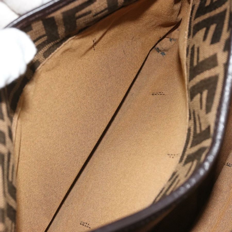 【日本直送】FENDI Zucca帆布托特包 黑色棕色 正品 BA13729V-21