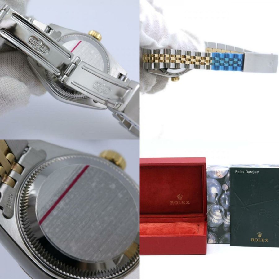 勞力士 Datejust 10P 鑲鑽 79173G 女士腕錶 SSx18K 黃金 40464-10