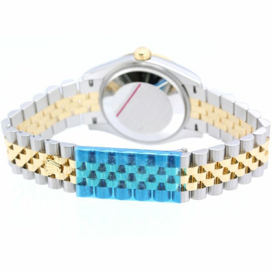 勞力士 Datejust 31 10P 鑲鑽黑色錶殼 278273NG 隨機序號 女士腕錶 SSx18K 黃金 40460-3