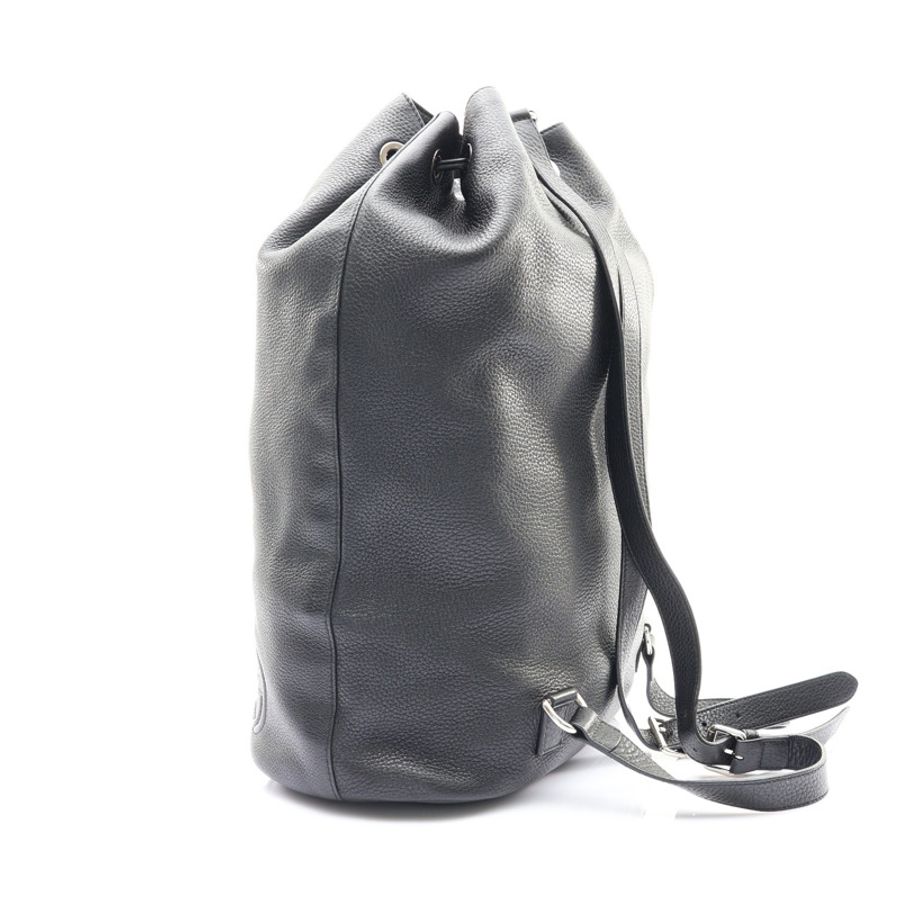 Soho Drawstring 抽繩 後背包 黑色 牛皮【GUCCI 古馳】 368587-1