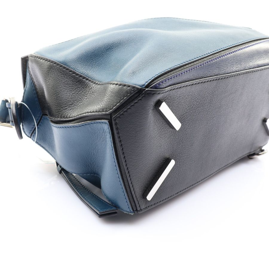 Small Puzzle 兩用包 藍色 牛皮【LOEWE 羅威】-6