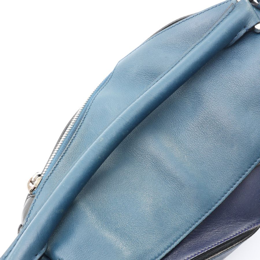 Small Puzzle 兩用包 藍色 牛皮【LOEWE 羅威】-9