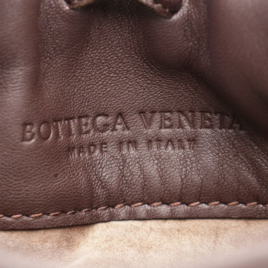 棕色 編織羊皮 肩背包【BOTTEGA VENETA 寶緹嘉】 179198-3