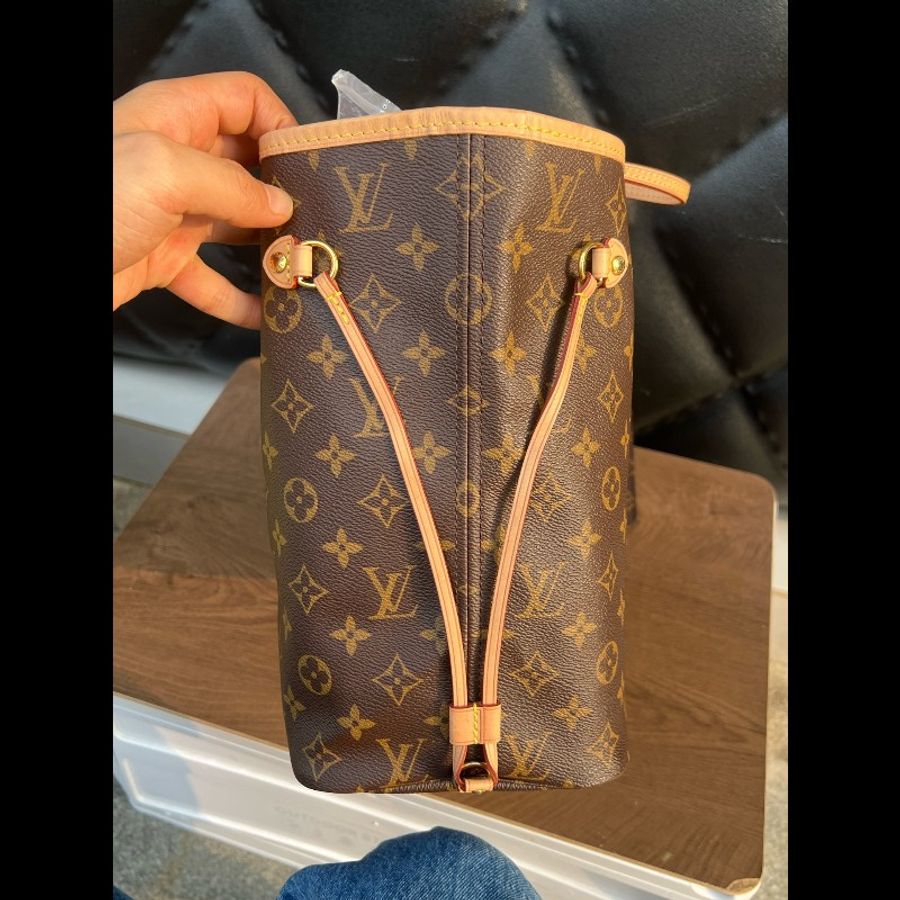 LV 路易威登 Neverfull 中號 玫紅內裡 晶片款 NF Tote包
購物袋 單肩手提包-6