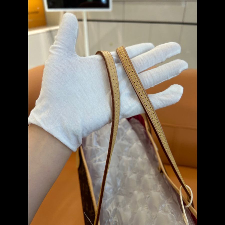 LV 路易威登 Neverfull 中號 玫紅內裡 晶片款 NF Tote包
購物袋 單肩手提包-8