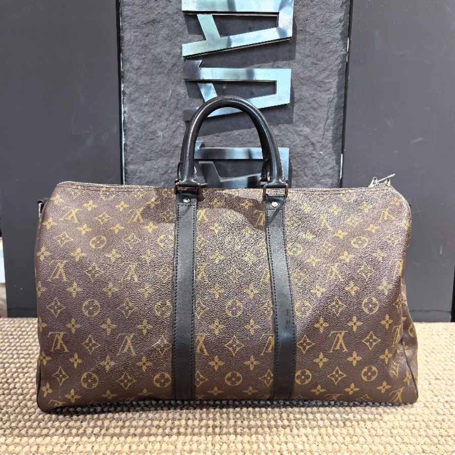 LV Keepall 45老花拼皮，男士款式，專櫃公價21600-1