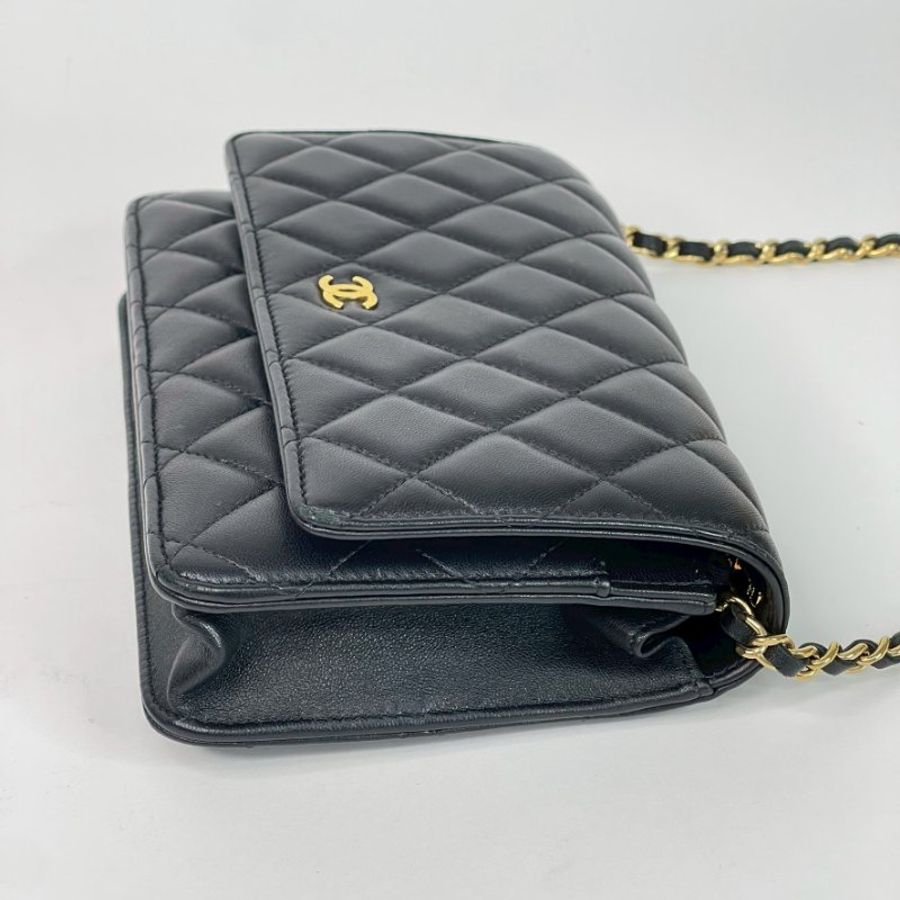 CHANEL WOC 羊皮金扣 芯片款-3