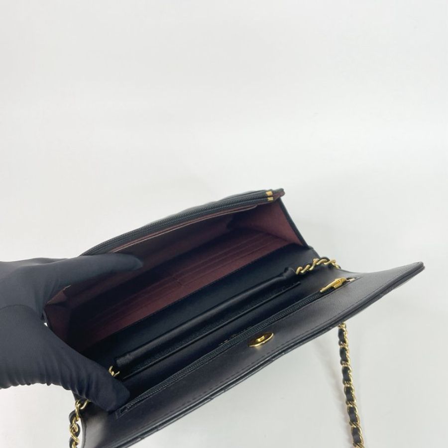CHANEL WOC 羊皮金扣 芯片款-9