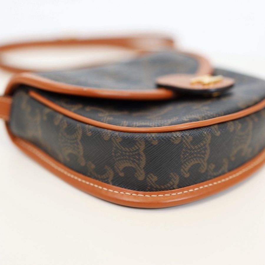 二手Celine mini 經典馬鞍包-9