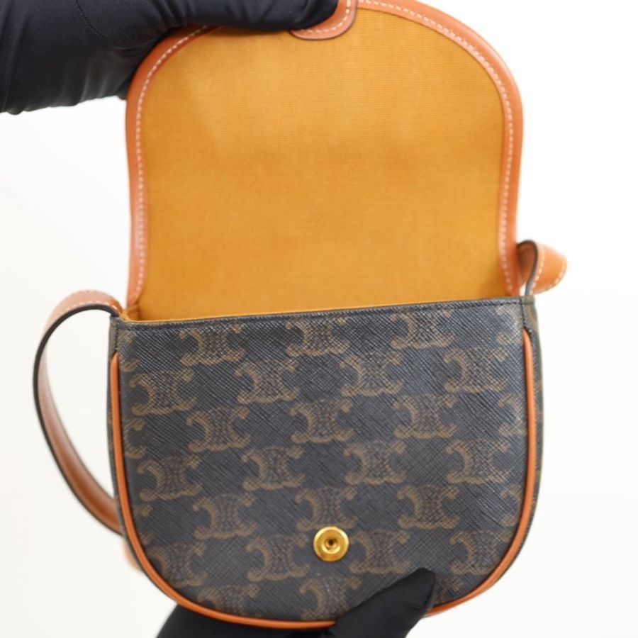 二手Celine mini 經典馬鞍包-10