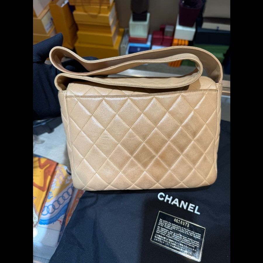Chanel 香奈兒 羊皮單肩包,原始成色品相佳-1