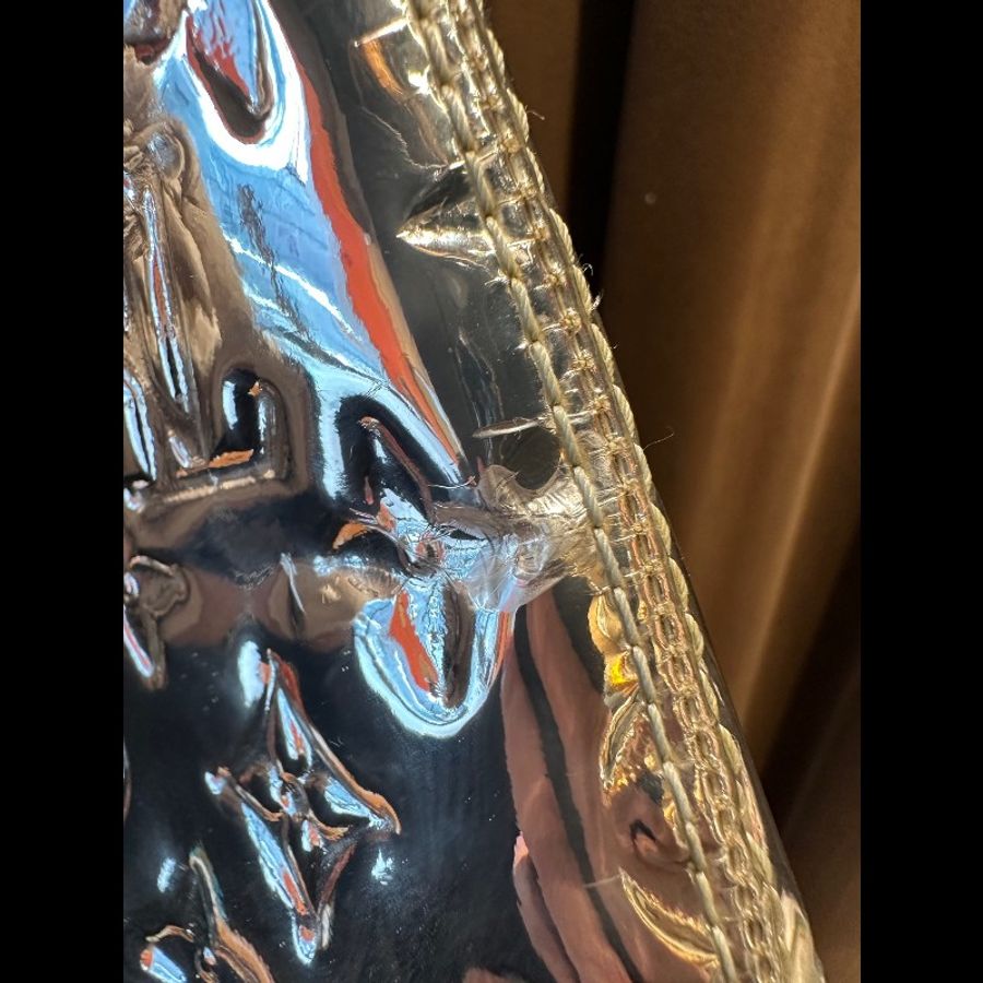 LV罕見鏡面Lockit銀色包，已經絕版，品相極佳-3
