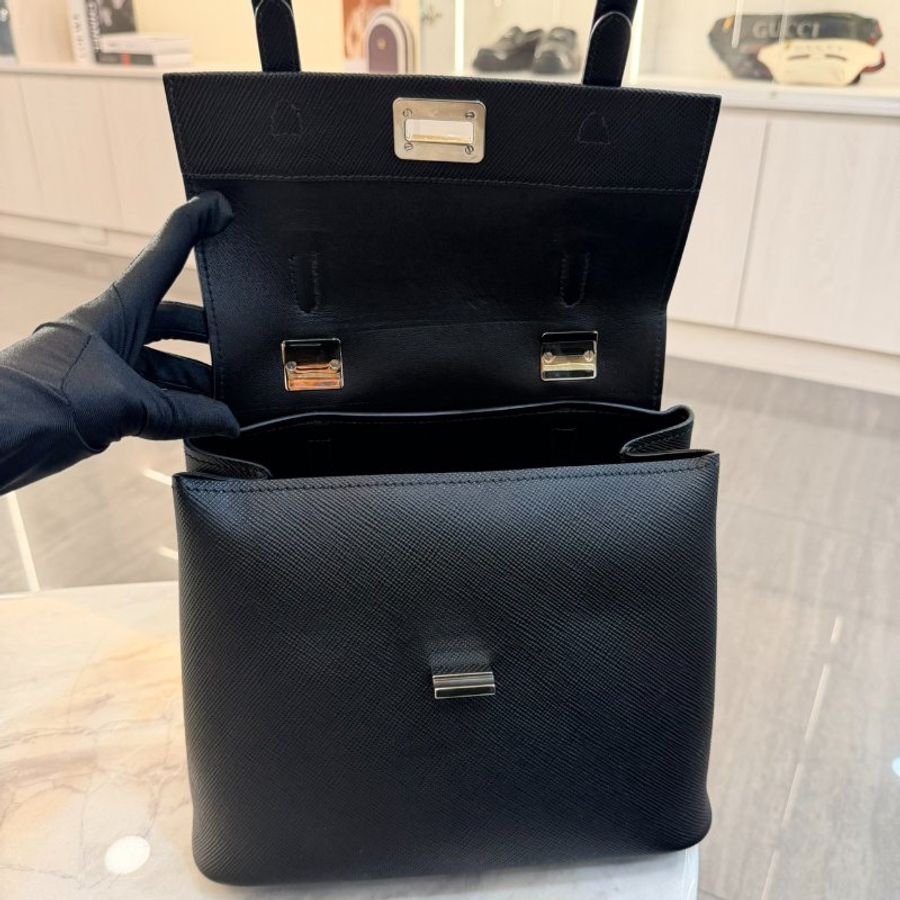 Prada Saffiano 皮革兩用提包-5