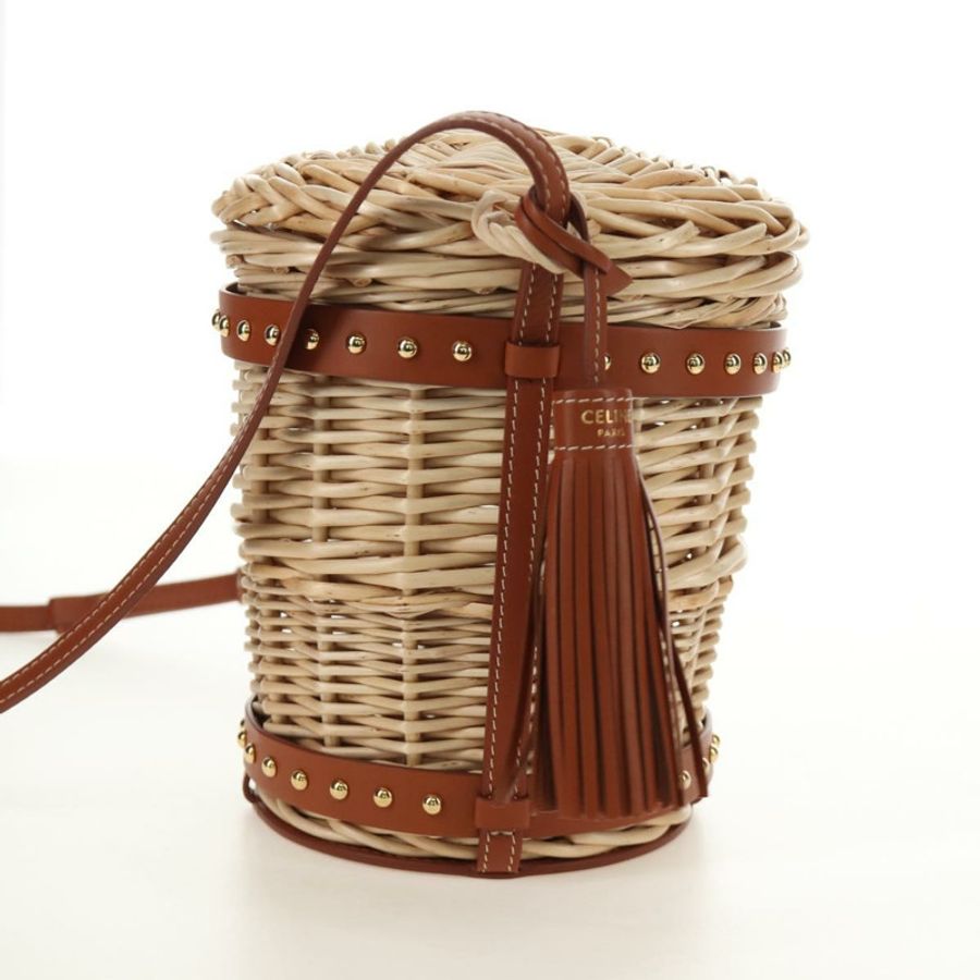 【日本直送】CELINE 藤編象牙金單背包 正品 189672M-2