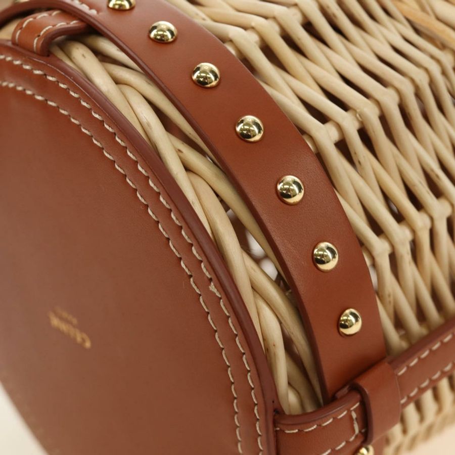【日本直送】CELINE 藤編象牙金單背包 正品 189672M-18