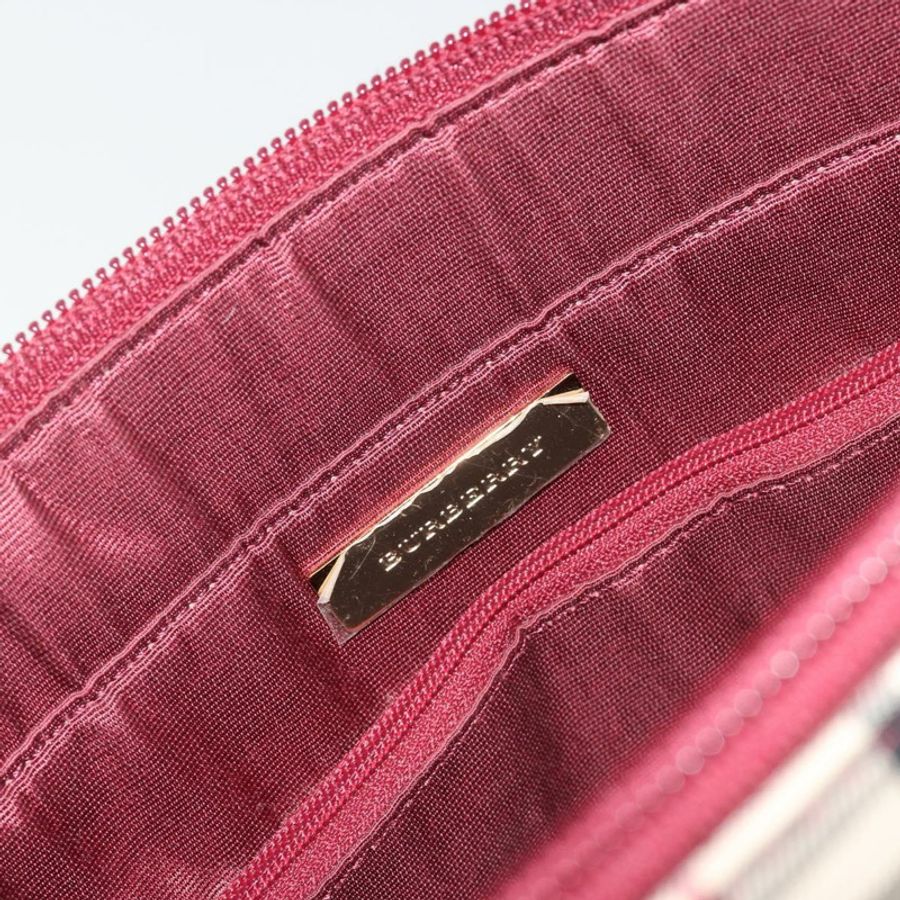 【日本直送】BURBERRY Nova 格紋帆布手提包 米色 金色 正品 190293A-10
