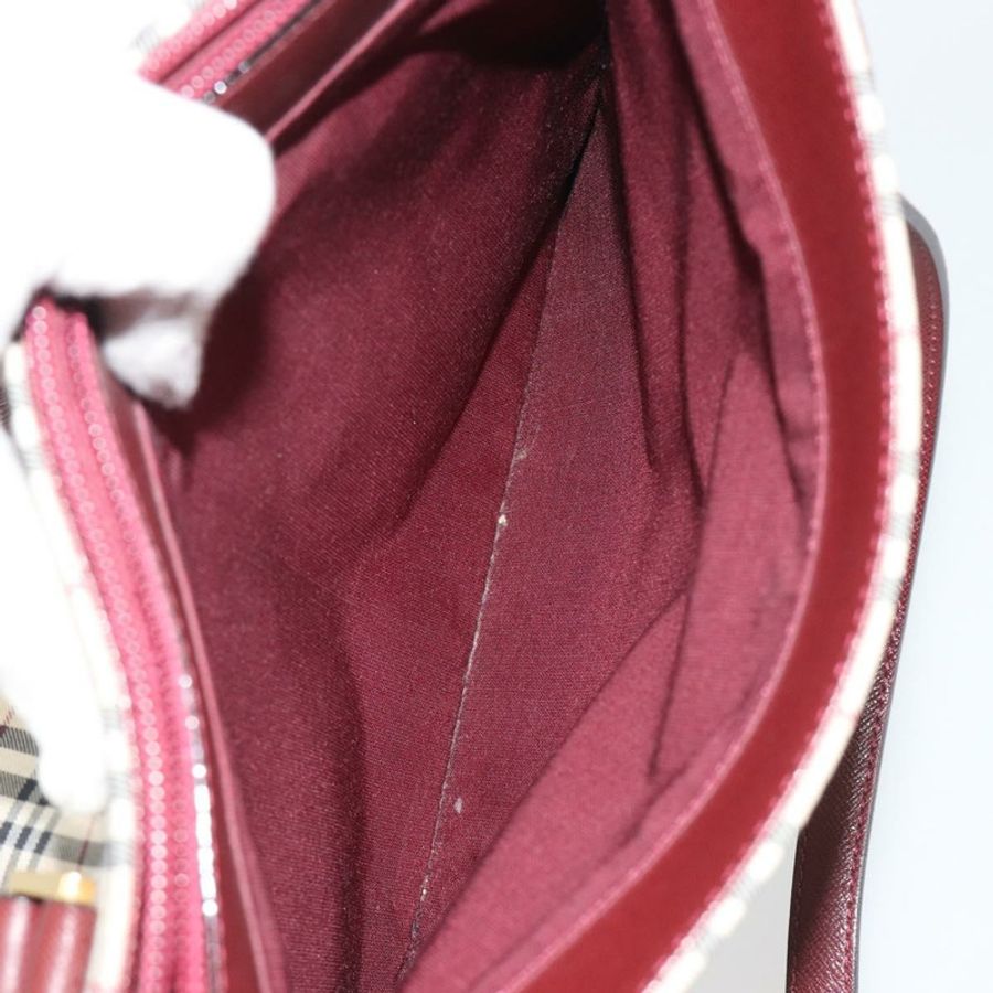 【日本直送】BURBERRY Nova 格紋帆布手提包 米色 金色 正品 190293A-21