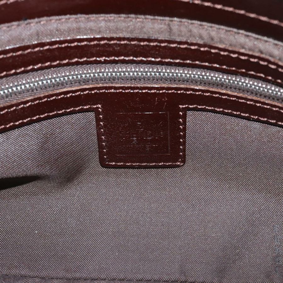 【日本直送】FENDI Zucca帆布Mamma Baguette單肩包 黑色棕色 正品 190180SAV-18