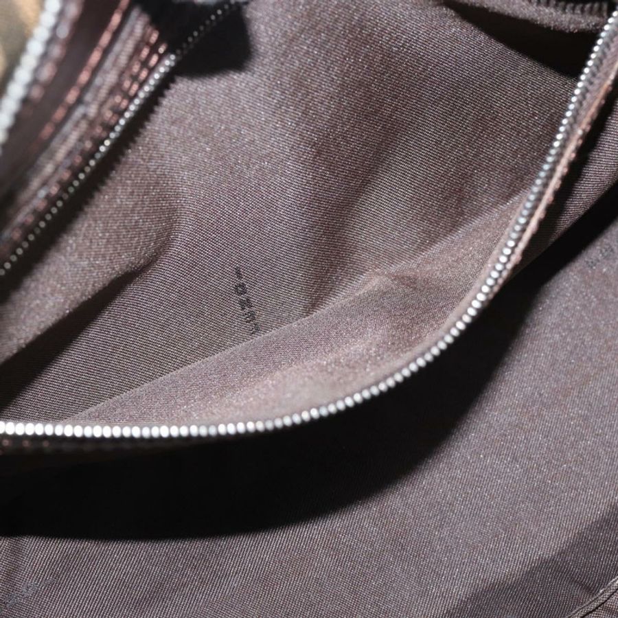 【日本直送】FENDI Zucca帆布Mamma Baguette單肩包 黑色棕色 正品 190180SAV-22