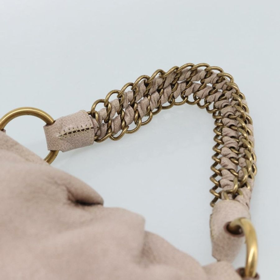 【日本直送】PRADA 鏈條肩背包 Vittero Dino 皮革 粉紅色金色 正品 189816A-7
