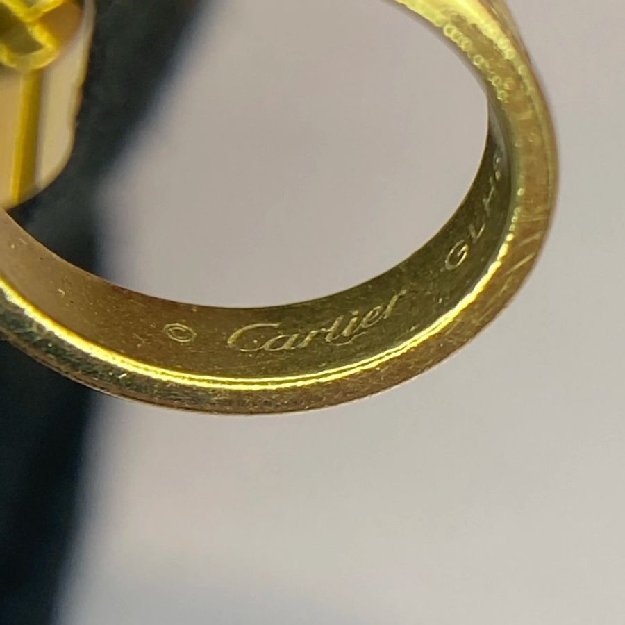 Cartier卡地亚 love系列18k玫瑰金双环项链 链长44cm-9