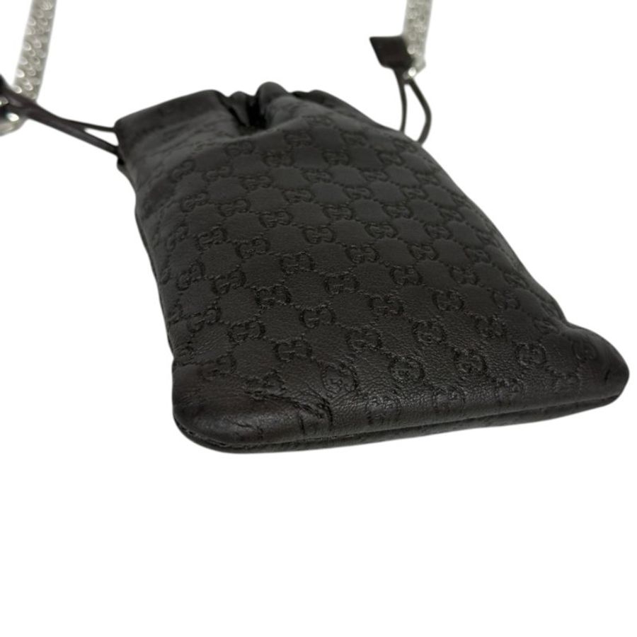 GUCCI *自加鏈>送無品牌鏈帶* GG 斜揹小袋-10