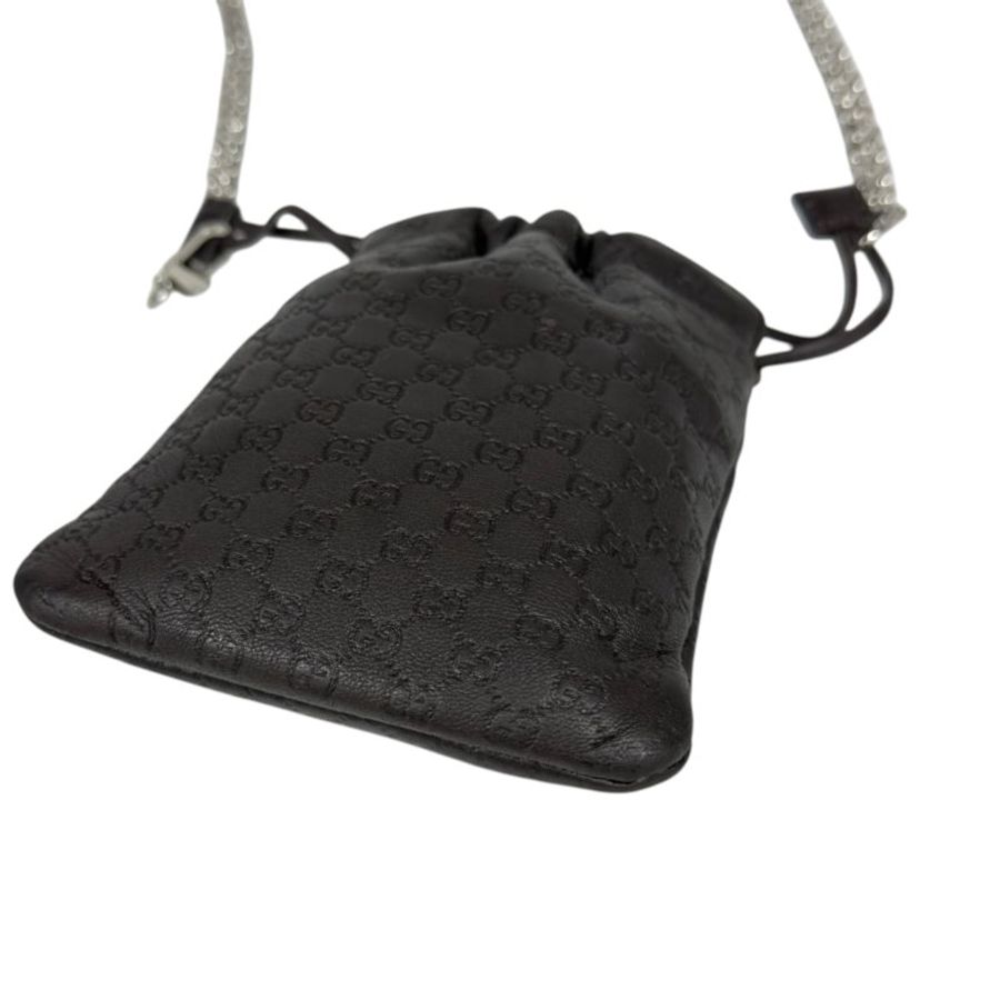 GUCCI *自加鏈>送無品牌鏈帶* GG 斜揹小袋-11