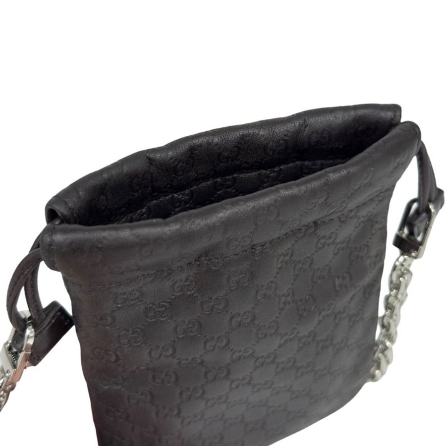 GUCCI *自加鏈>送無品牌鏈帶* GG 斜揹小袋-14