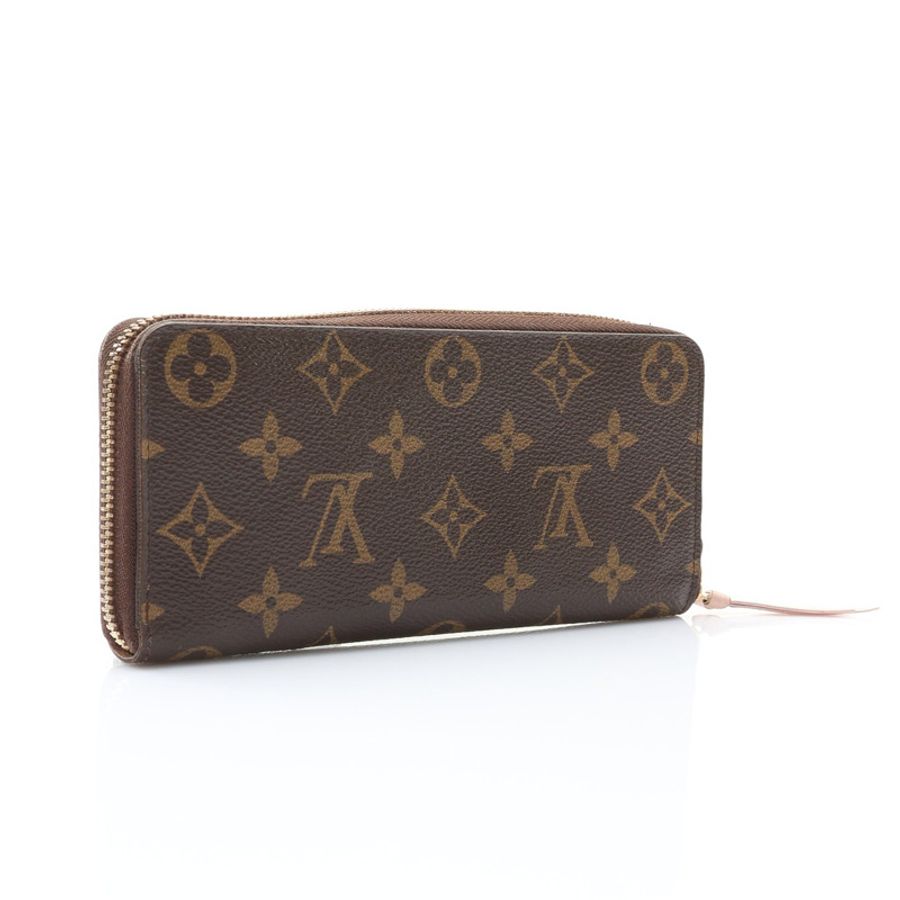 Clemence 拉鍊 長夾 棕色 原花帆布【LOUIS VUITTON LV 路易威登】 M61298-1