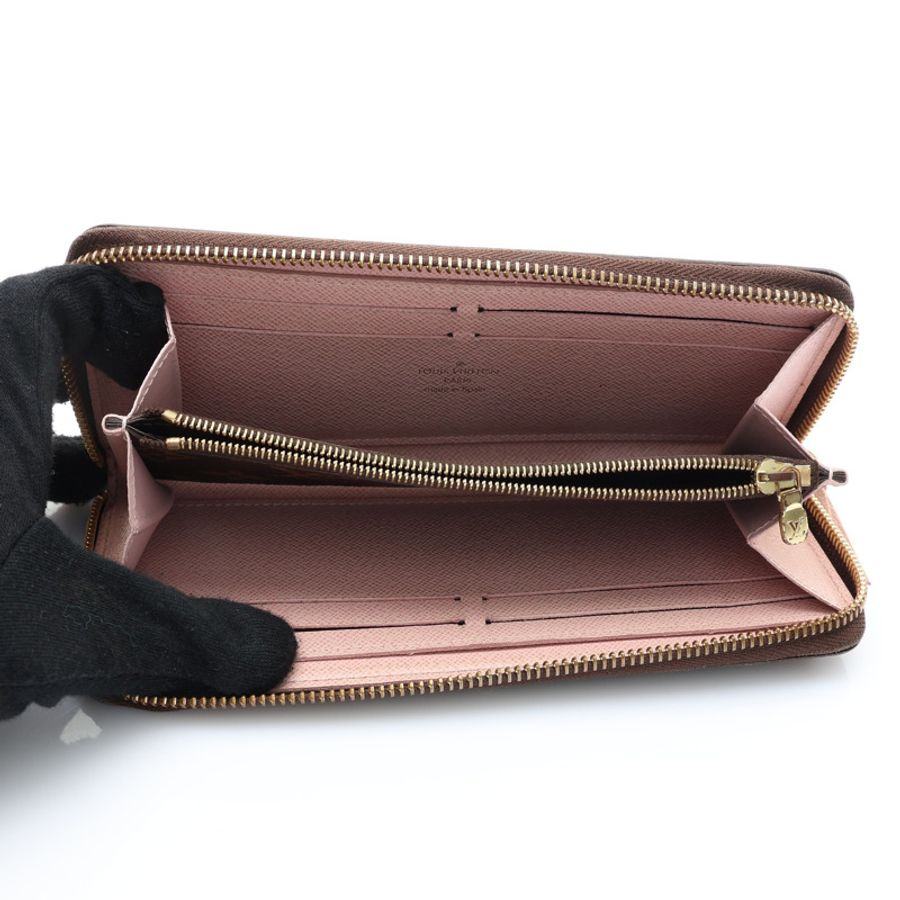 Clemence 拉鍊 長夾 棕色 原花帆布【LOUIS VUITTON LV 路易威登】 M61298-2