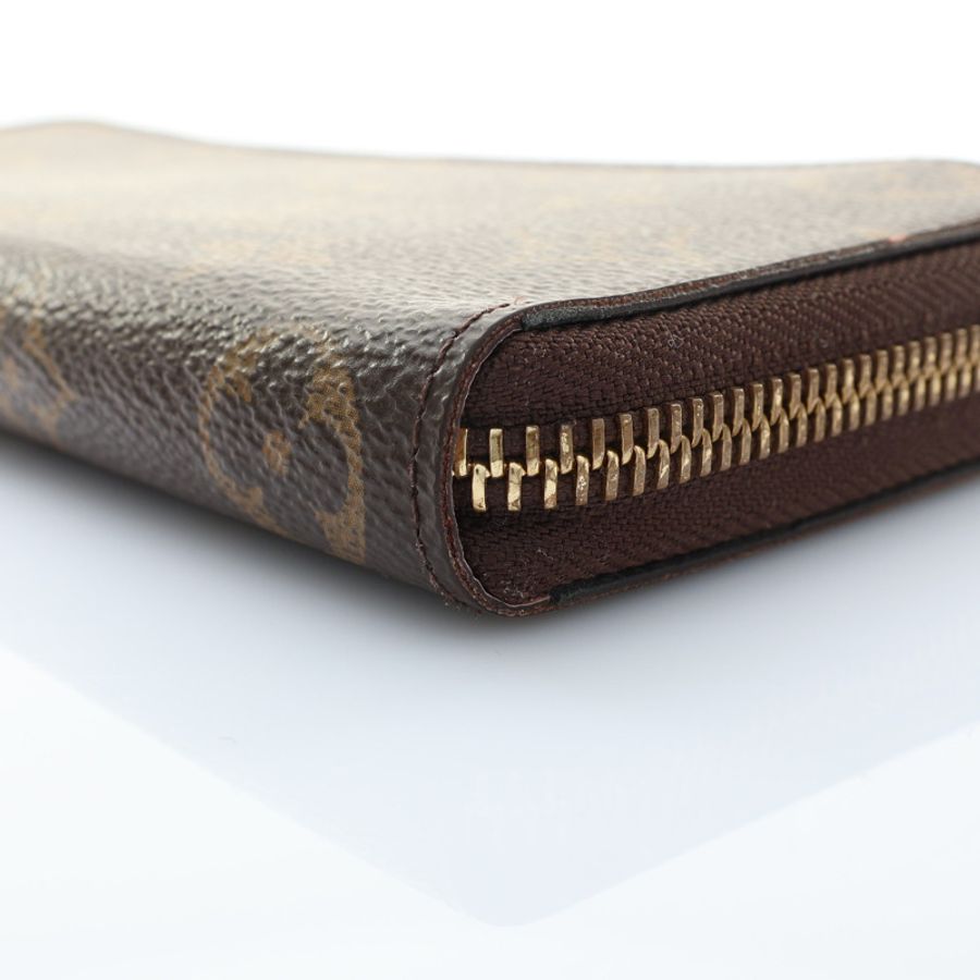 Clemence 拉鍊 長夾 棕色 原花帆布【LOUIS VUITTON LV 路易威登】 M61298-8