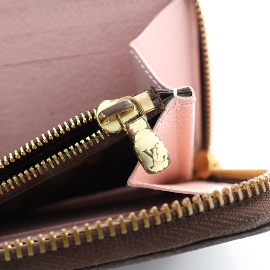 Clemence 拉鍊 長夾 棕色 原花帆布【LOUIS VUITTON LV 路易威登】 M61298-9