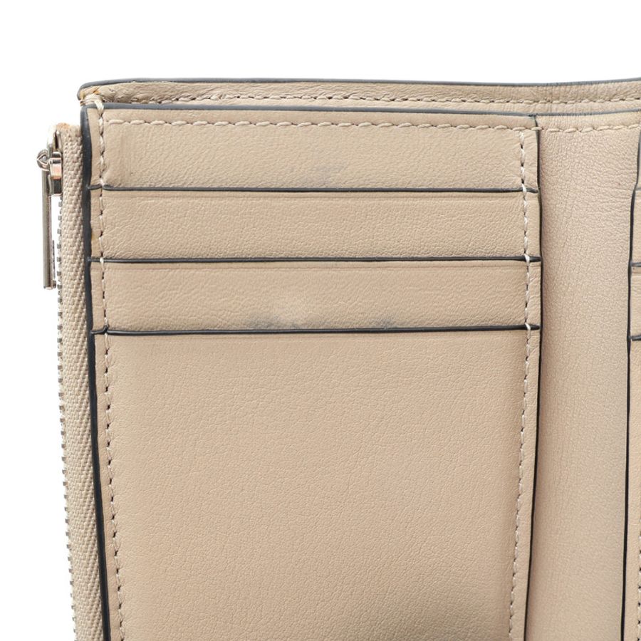 Trifold 扣式 短夾 黃色牛皮【LOEWE 羅威】 C660TR2X01-11