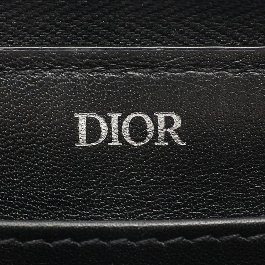 藍色 緹花帆布 拉鍊 長夾【Dior 迪奧】 2ESBC252YSE_H05E-4