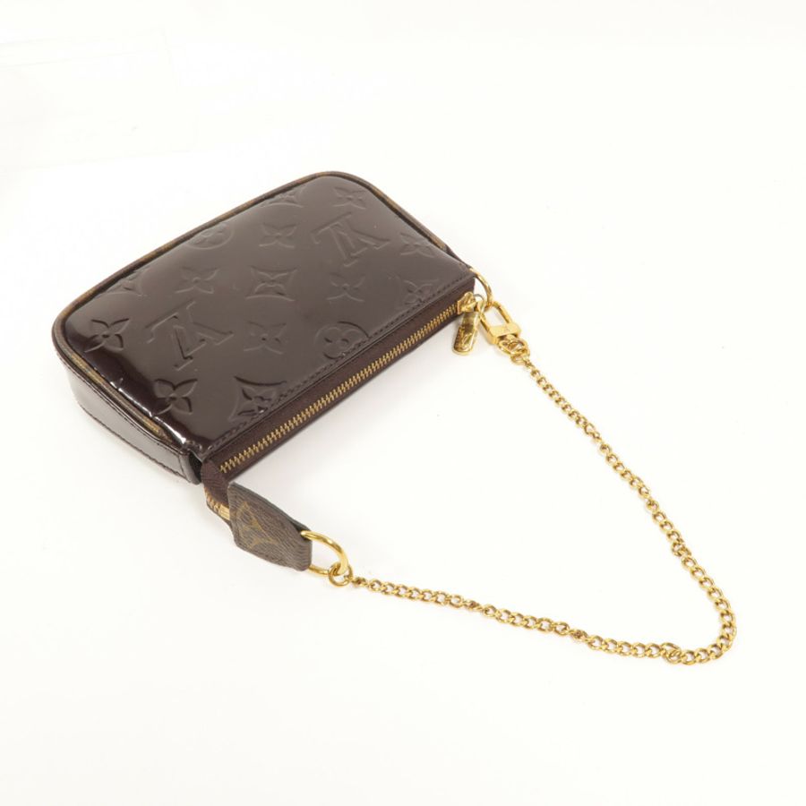 LOUIS VUITTON Monogram Vernis Mini Pochette Accessoires手拿包-6