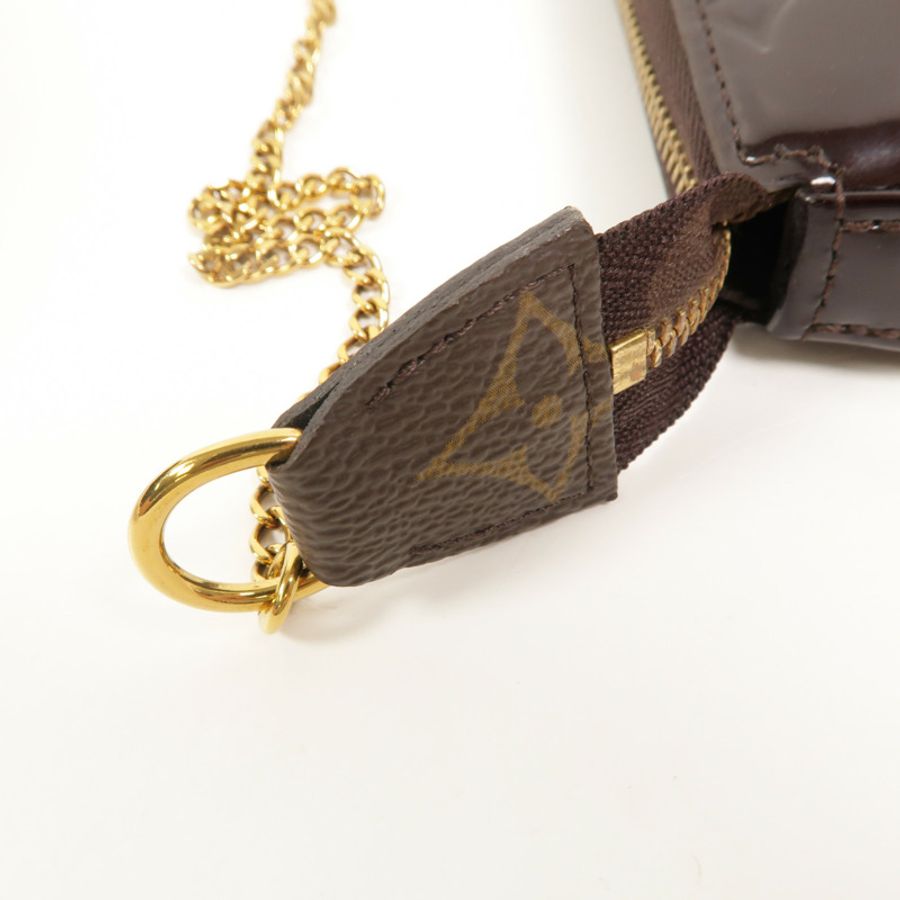 LOUIS VUITTON Monogram Vernis Mini Pochette Accessoires手拿包-7
